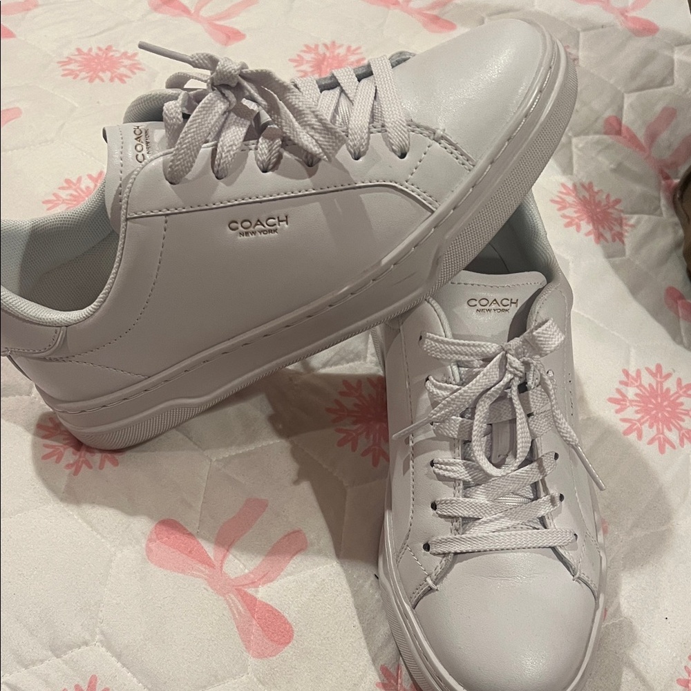 Coach Women's White Leather Sneakers